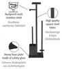 WENKO Stand WC-Garnitur Mod. Debar mit Ablage Schwarz, aus Produktbild-Vorschau 2
