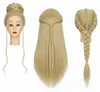 Tête à coiffer d'apprentissage cheveux thermiques 70 cm Iza Voir les images du produit 6