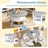 COSTWAY Set di 5 pezzi per bambini, tavolo rotondo con 4 Anteprima dell’immagine prodotto 6