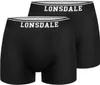Herren-Boxershorts Lonsdale Oxfordshire, 2er-Pack, schwarz Produktbild-Vorschau 1