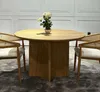 Runder Tisch Esszimmer Esstisch Holz Möbel Luxus Braun Produktbild-Vorschau 2