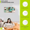 ARTland Leinwandbild Blaugrüne Wasser Reflektionen Größe: Produktbild-Vorschau 3