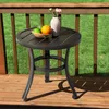 Outdoor-Beistelltisch aus Metall, 51 cm, rund, Schwarz Produktbild-Vorschau 2