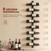 HOMCOM Weinregal Flaschenregal zur Wandmontage für 8 Produktbild-Vorschau 4