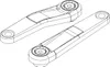 windmeile | Lekkie Buzz Bars Pedalarme, Left Offset Square Produktbild-Vorschau 2