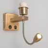 Wandleuchte Bronze inkl  LED mit Lesearm Brescia Combi Produktbild-Vorschau 8