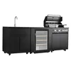 GORILLER® JUNGLE Outdoor-Küche, Gasgrill mit Kühlschrank Produktbild-Vorschau 3