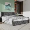 Letto imbottito Flieks 180x200cm con rete a doghe, letto a Anteprima dell’immagine prodotto 2