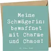 Mr. & Mrs. Panda faltkarte Spruch Schwägerin Charmant Chaos Produktbild-Vorschau 1