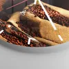 Wanduhr - Rund - Glasuhr - Frühstück Schokolade Kaffee Produktbild-Vorschau 5