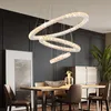 60W LED Kristall Deckenleuchte, Moderne Pendelleuchte Rund Produktbild-Vorschau 3