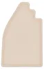 DURBAN Beige Velours-Fahrerfußmatte für Volkswagen Garbus Produktbild-Vorschau 1