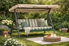 Hollywoodschaukel Dachbezug 210 x 145 cm Beige Wasserdicht Produktbild-Vorschau 3