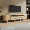 Mobile TV ovale Merax con 2 cassetti e 2 ante scorrevoli, Anteprima dell’immagine prodotto 2