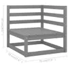 Cloris Designermöbel 9-tlg. Garten-Lounge-Set Grau Kiefer Produktbild-Vorschau 8