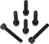 A group of black hex bolts on a white background. Anteprima dell’immagine prodotto