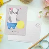 Mr. & Mrs. Panda Postkarte Physiotherapeutin Herz - Grau Produktbild-Vorschau 3