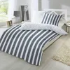 Hahn Perkal Bettwäsche breite Streifen Blau 135x200 cm Produktbild-Vorschau 9