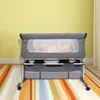 Beistellbett mit matratze,Babywiege Stubenwagen Reisebett Produktbild-Vorschau 2