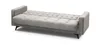 A light gray tufted sofa bed is shown from a side-angle against a white background. Produktbild-Vorschau