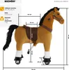 Schaukelpferd auf Rollen, Plüsch, realistisches Design - 29 Produktbild-Vorschau 7