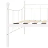 vidaXL Tagesbett-Rahmen Weiß Metall 90×200 cm Produktbild-Vorschau 5