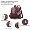 MODFU Rucksack Schulrucksack Lederrucksack Laptoprucksack Produktbild-Vorschau 6