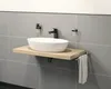 Jungborn Aufsatzwaschtisch KALEN 62,5 x 42 cm weiß glänzend Produktbild-Vorschau 7