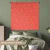 MuchoWow® Wandteppich Wandbehang Tupfen - Rot - Muster Produktbild-Vorschau 4