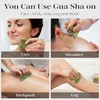 Gua Sha Stone Přírodní nefritová masáž obličeje Vánoční Náhled obrázku produktu 6