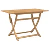 vidaXL Skladací záhradný stôl 120x70x75 cm z masívneho Náhľad obrázku produktu 12