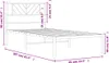 VidaXL 372170, Černá, 85 cm, 2,07 m, 90 cm, 800 x 2000 mm, Náhled obrázku produktu 6