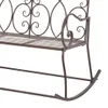 vidaXL Banc de jardin 104 cm fer antique brun Voir les images du produit 4