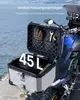 Vrchný box na motorku VEVOR, 45 l, zadný box z hliníkovej Náhľad obrázku produktu 3