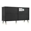 Merax Sideboard mit Fischgrätmuster, Kommode mit 4 Türen Produktbild-Vorschau 9