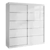 A white sliding door wardrobe against a white background. Produktbild-Vorschau