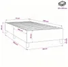 vidaXL Box spring bed frame light grey 80x200 cm fabric Náhled obrázku produktu 8