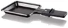 A black raclette pan with a handle is shown against a white background. Produktbild-Vorschau