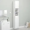 vidaXL Szafka łazienkowa biały wysoki połysk 32x25,5x190 cm Podgląd zdjęcia produktu 4