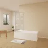 AICA 100cmx140cm Badewannenaufsatz Schwarz mit Blickdichten Produktbild-Vorschau 2