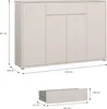 Forte ALICE SPRINGS Schuhschrank 140 150, moderner Produktbild-Vorschau 6
