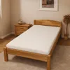 Einzelbett Eiche massiv geölt Holzbett Bett 90x200 #4521 Produktbild-Vorschau 3