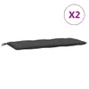 vidaXL Gartenbank-Auflagen 2 Stk. Melange Anthrazit Produktbild-Vorschau 4