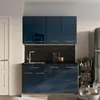 Pensile da cucina Vicco Fame-Line Blu scuro lucido/Rovere Anteprima dell’immagine prodotto 7