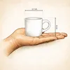 Tazza da caffè espresso GRUSS & CO con motivo a cuore, 10 Anteprima dell’immagine prodotto 3