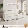 Yaheetech 3-Sitzer Sofa 212×81 cm Polstersofa aus Cordstoff Produktbild-Vorschau 2
