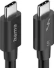 Close-up of two USB-C connectors on black cables. Produktbild-Vorschau