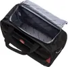 An open black duffel bag with red accents, showing its interior. Produktbild-Vorschau