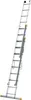 A multi-section aluminum ladder is shown standing upright against a white background. Produktbild-Vorschau