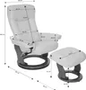 MCA Furniture Relaxsessel Hamilton Creme ; 83 cmx85-110 Voir les images du produit 14